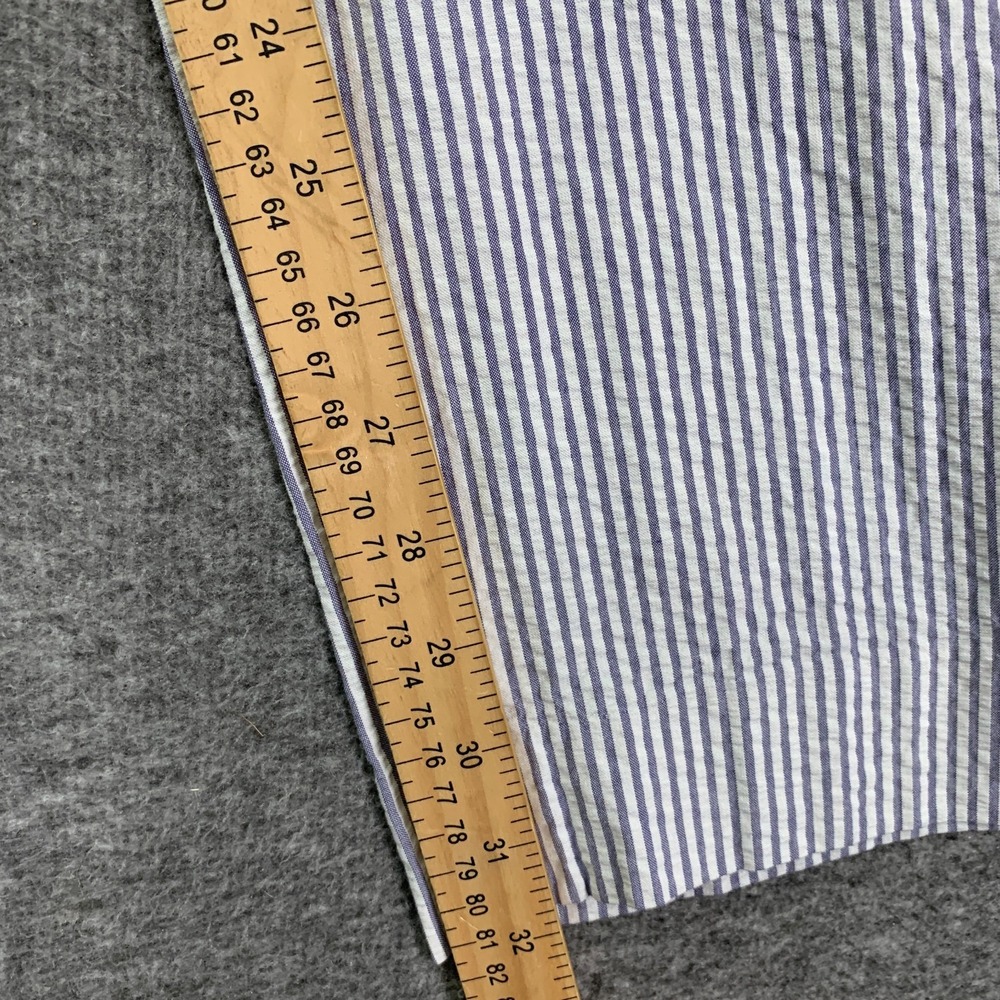 Polo Ralph Lauren Pleated Pants Men 32x32 Seersucker Blue Striped Old Money Luxe - Picture 9 of 12